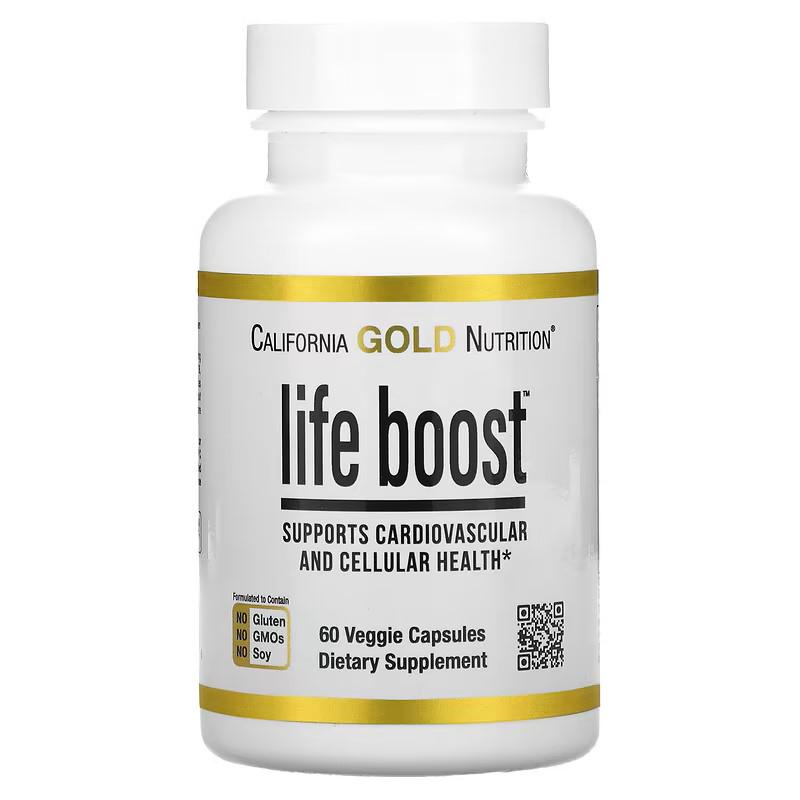 Комплекс антиоксидантный California Gold Nutrition Life Boost 60 капс.