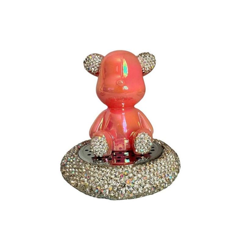 Ароматизатор автомобильный Мишка со стразами Розовый (4555-Leader0 - фото 2 Ароматизатор автомобильный Мишка со стразами Розовый (4555-Leader0 - фото 2