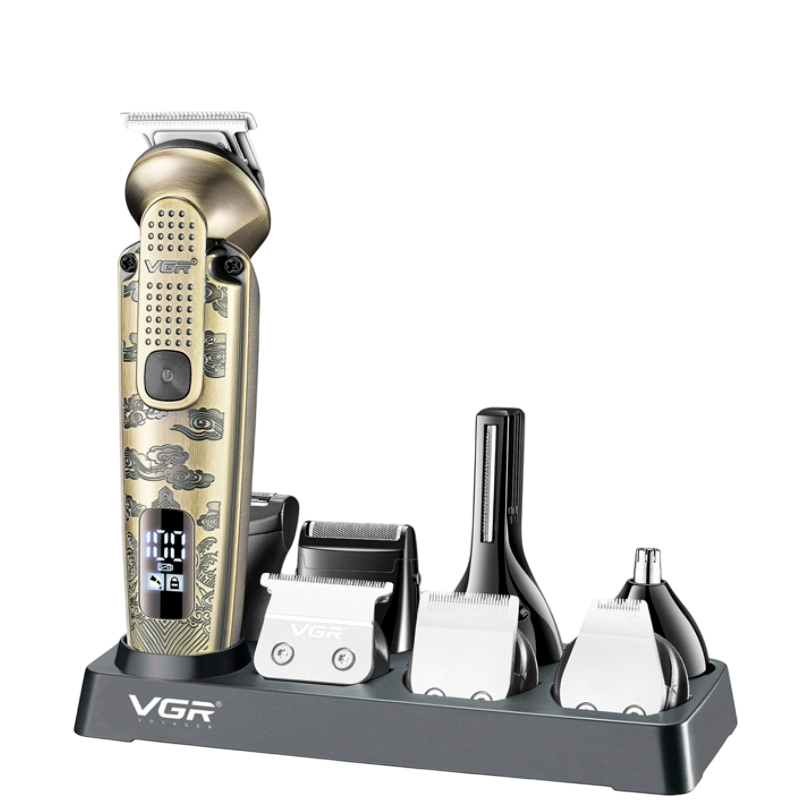 Набір для стрижки VGR 8 в 1 V-103/19 насадок/ LED дисплей