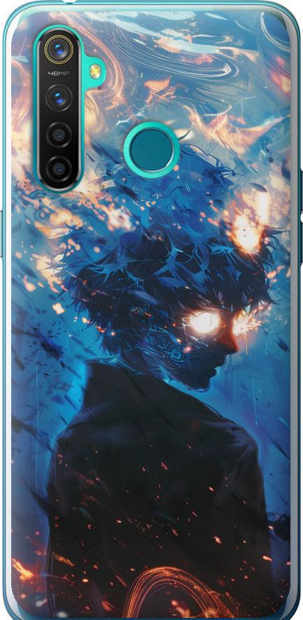 Чехол на Realme 5 Pro Сатору Годжо (6129u-1861-42517)
