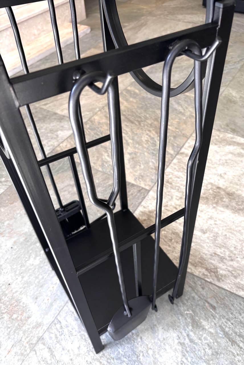 Набір для каміну кований LOFT №8 Чорний (28151071) - фото 2 Набір для каміну кований LOFT №8 Чорний (28151071) - фото 2