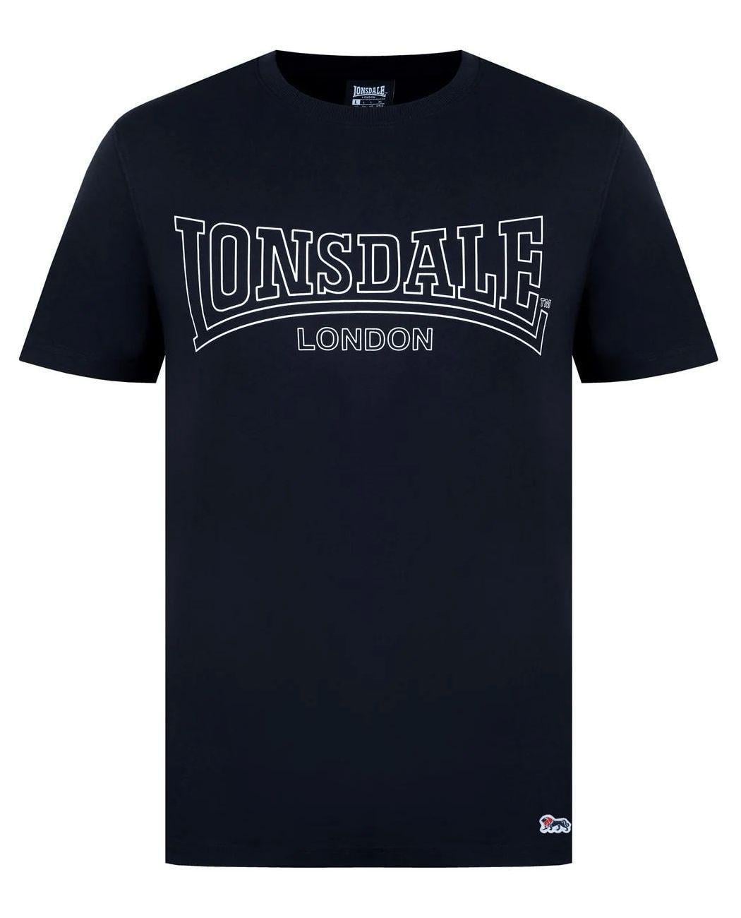 Футболка мужская Lonsdale 590446-20 L Темно-синий (2590446204301)