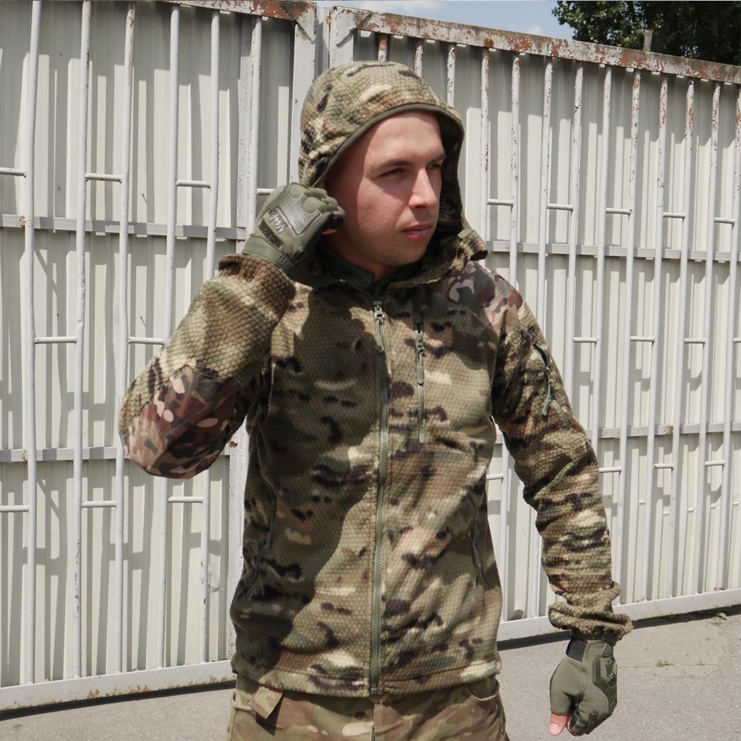 Кофта Kiborg Jacket Grid Fleece XL Multicam XL - фото 5