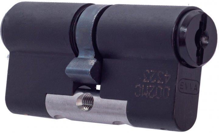 Цилиндр для дверей EVVA MCS ключ/ключ 51х66 117 мм Черный (100000050ч)