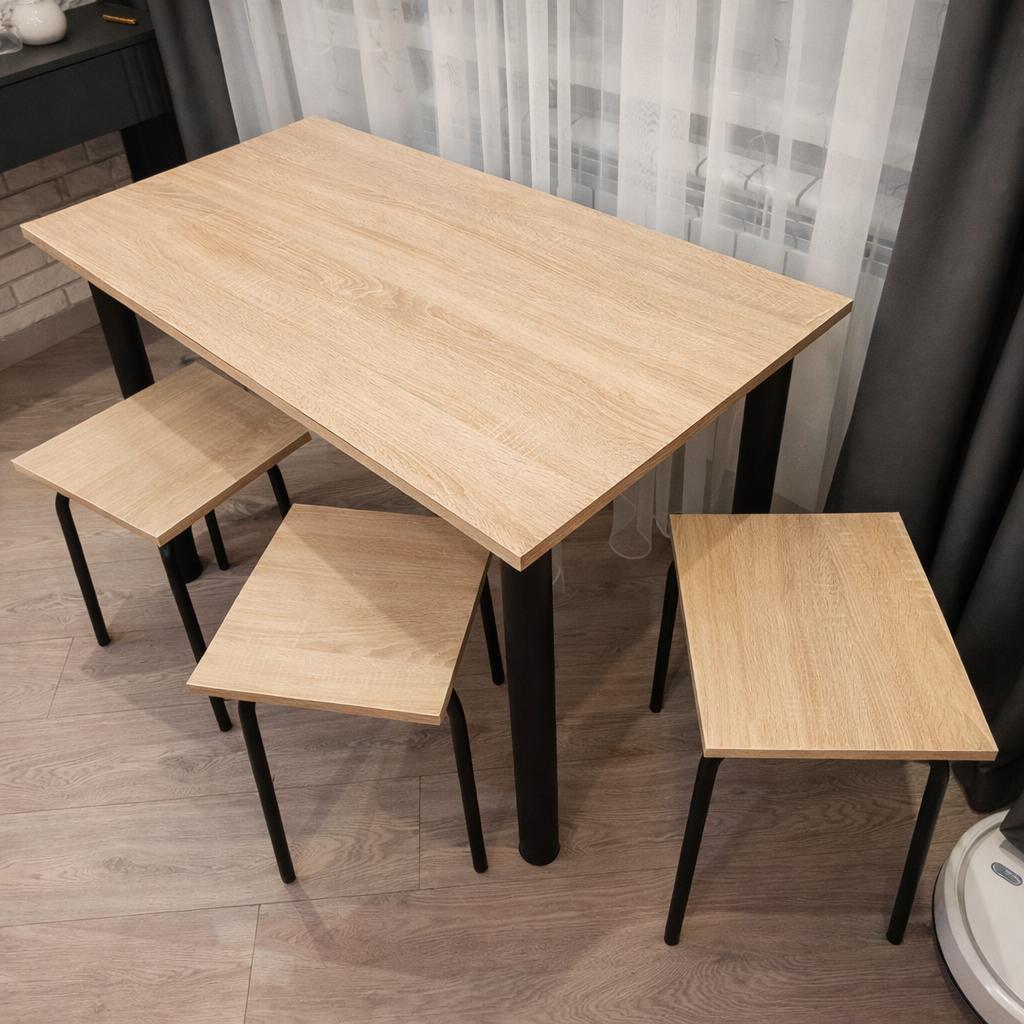 Стол обеденный SmartShop Loft с металлическими ножками с регулировкой высоты 1200x680x730 мм Дуб Сонома (31912660)