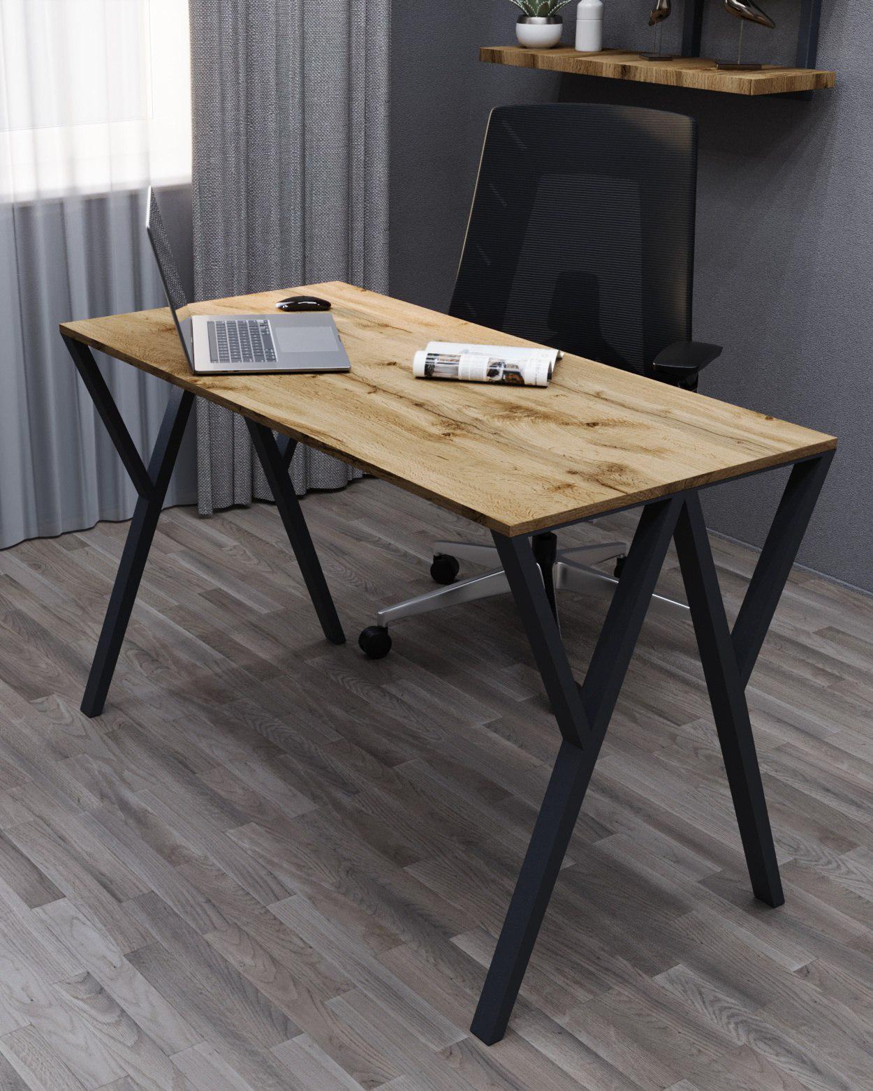 Стол письменный лофт Серия 6 1200х600х16 мм Дуб тахо (15296931)