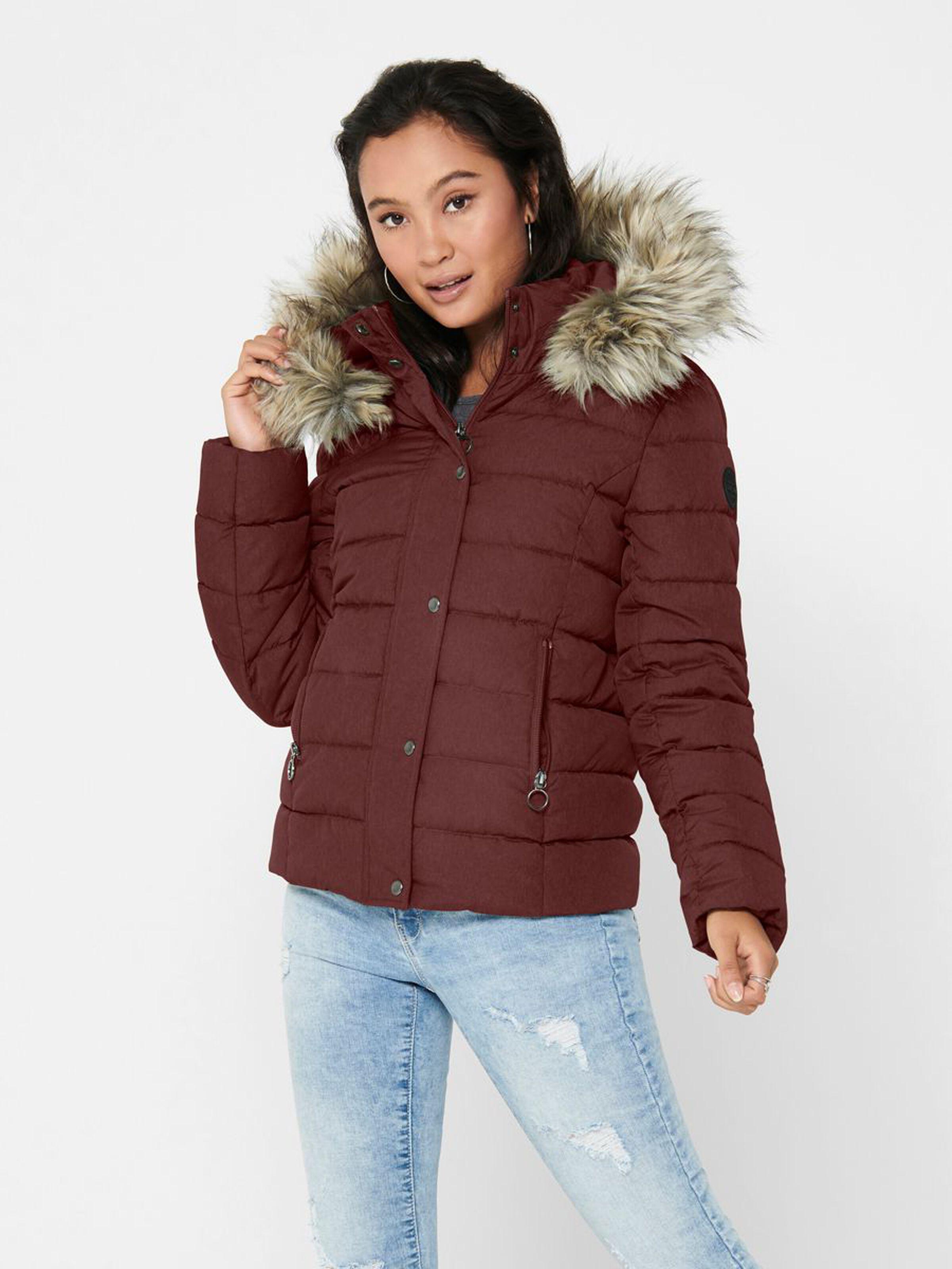 Куртка женская Only 15205635 M Бордовый - фото 6