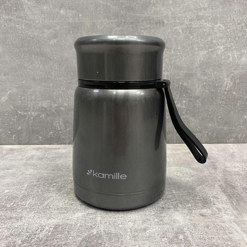 Термос пищевой Kamille КМ-2099 из нержавеющей стали 530 мл Серый (1723743518)