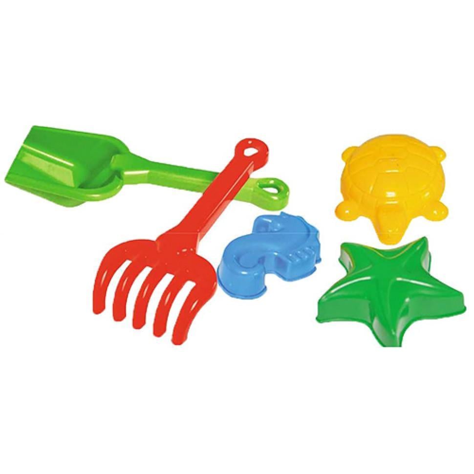 Набір ТехноКлопатка+ грабельки з пасочками Зелений (2254TXK)