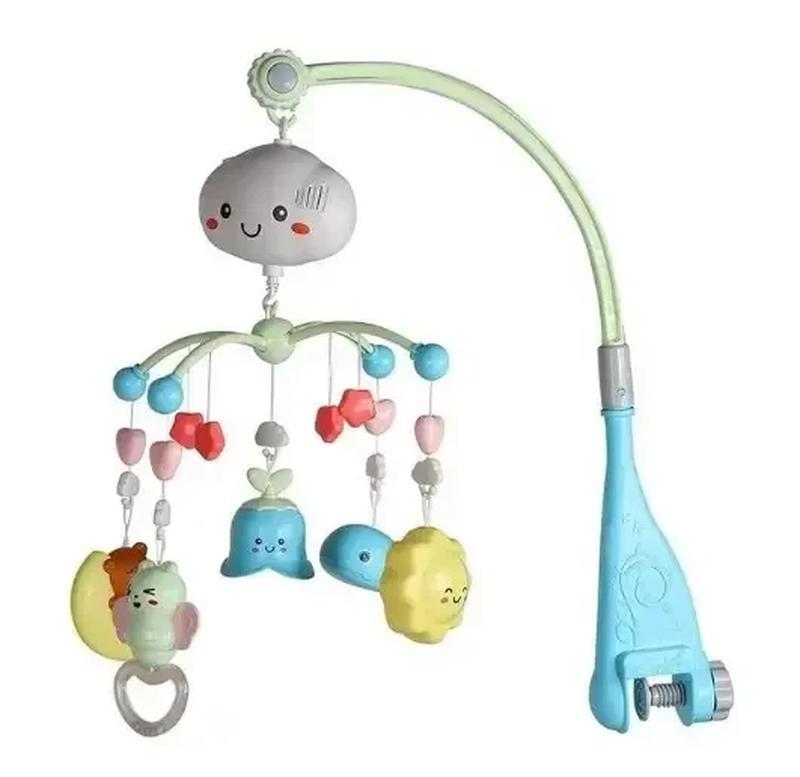 Мобиль-карусель детский для кроватки музыкальный с игрушками (28443762)