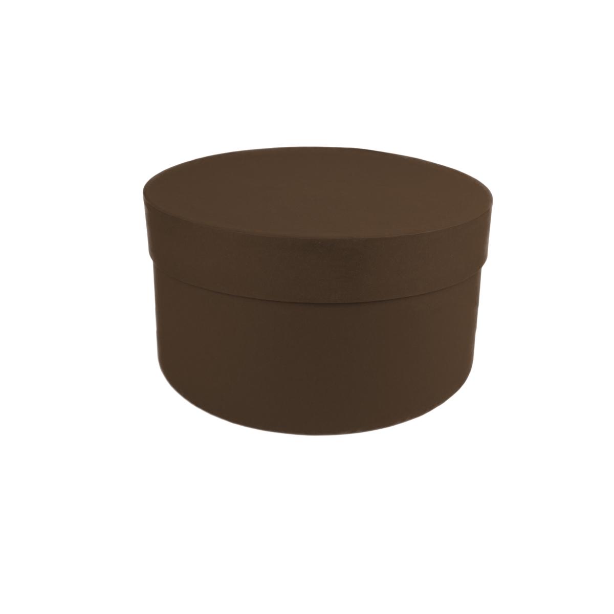 Коробка Perfectbox цилиндрическая матовая 10х20х20 см Коричневая (201011) - фото 1