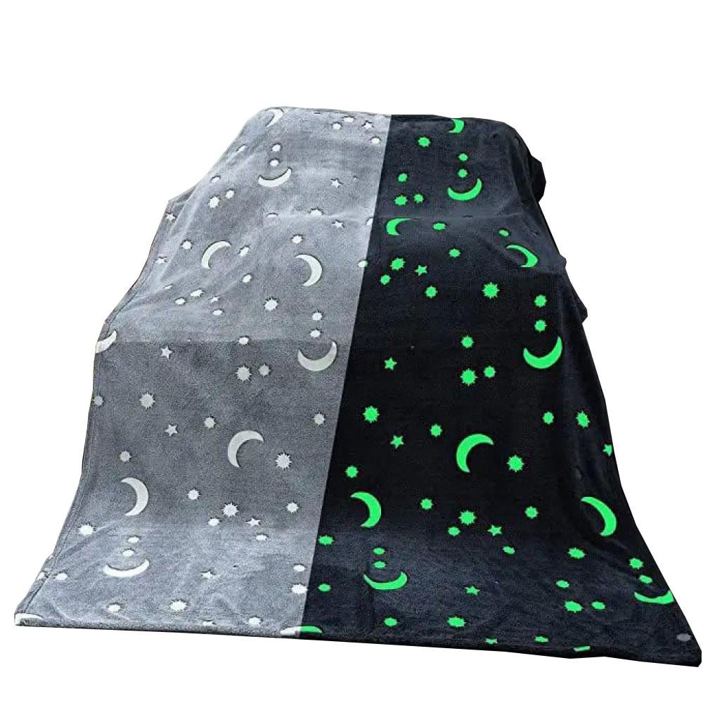 Плед Magic Blanket з зірками світиться в темряві 120х180 см Сірий - фото 1 Плед Magic Blanket з зірками світиться в темряві 120х180 см Сірий - фото 1