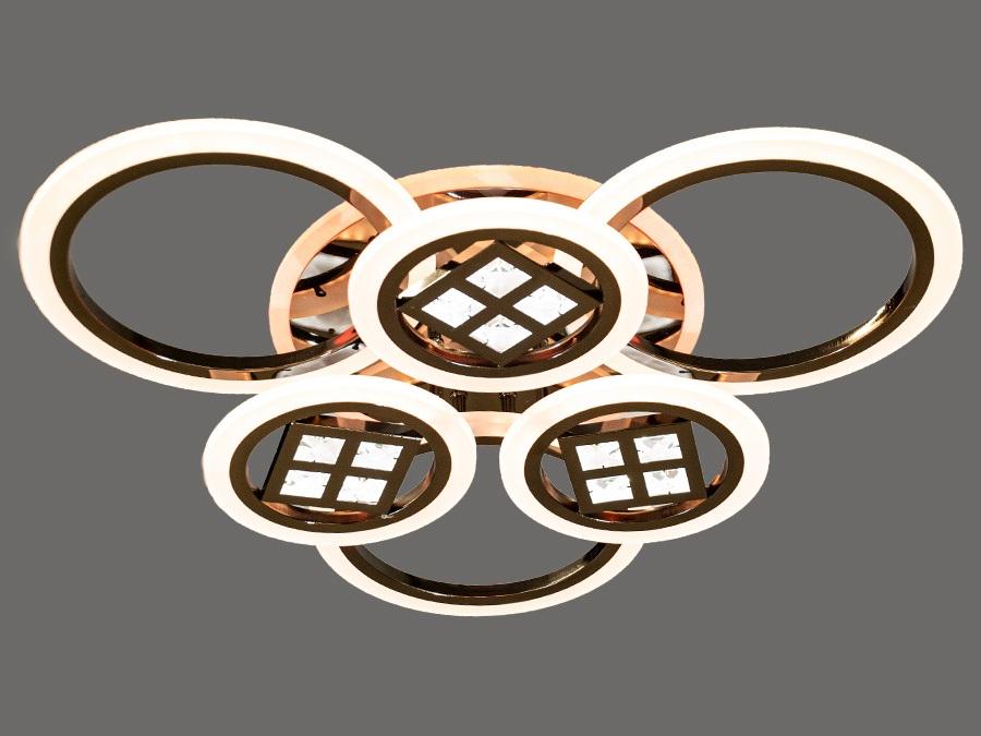 Люстра потолочная Octav с диммером и LED подсветкой 135 Вт (AD8200/3+3BHR LED)