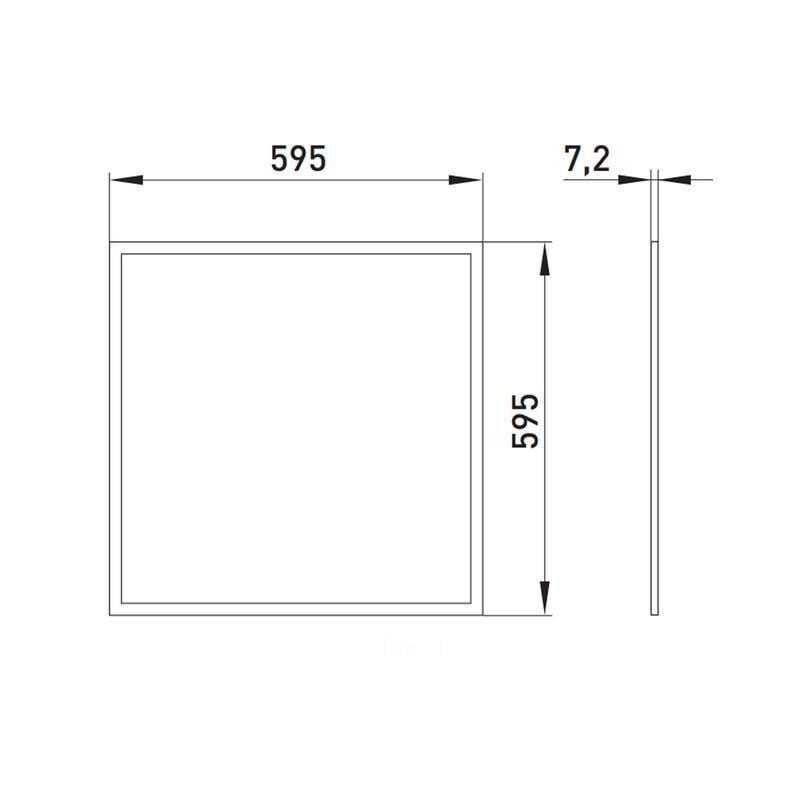 Панель світлодіодна E.NEXT e.LED.Panel.STAND.600.36.4000.without driver 36W 3600lm 4000K 595x595x7,2 мм IP20 (l0850101) - фото 3 Панель світлодіодна E.NEXT e.LED.Panel.STAND.600.36.4000.without driver 36W 3600lm 4000K 595x595x7,2 мм IP20 (l0850101) - фото 3