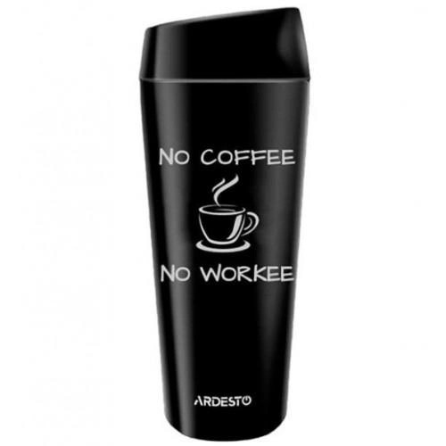 Термокружка Ardesto Сoffee Time AR-2645-BС 450 мл Черный (8-6-4624515)
