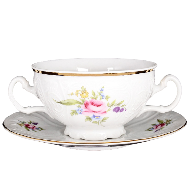 Бульонница с блюдцем Thun bernadotte 00000002271 360 мл 12 пр./6 п.