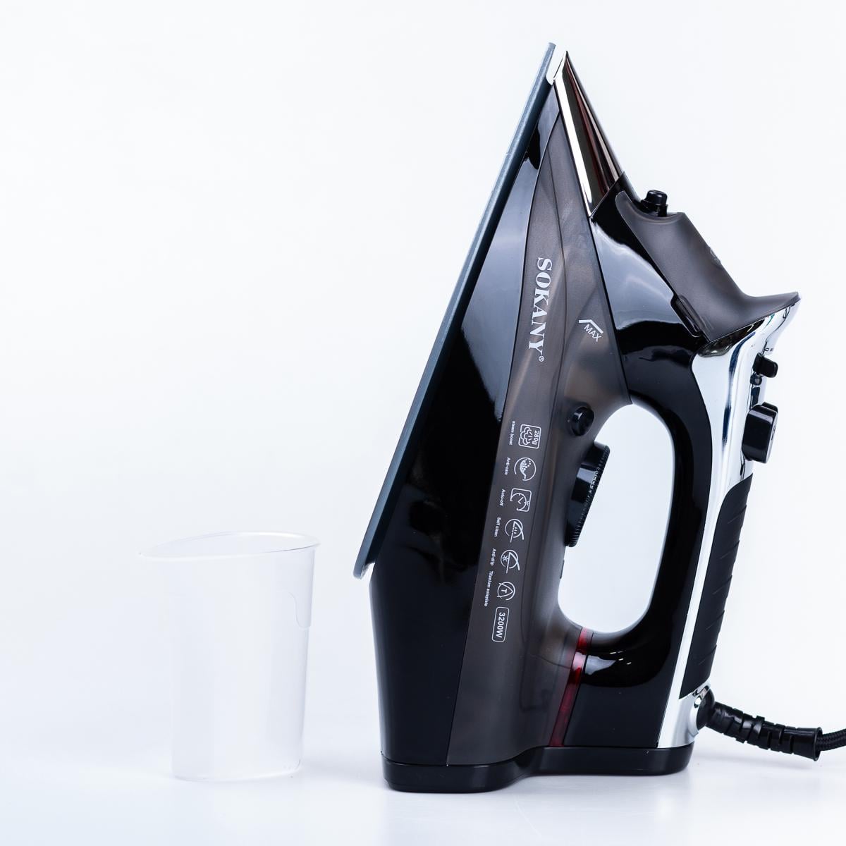 Утюг Sokany SK-11028 с титановой подошвой Черный (SK11028)