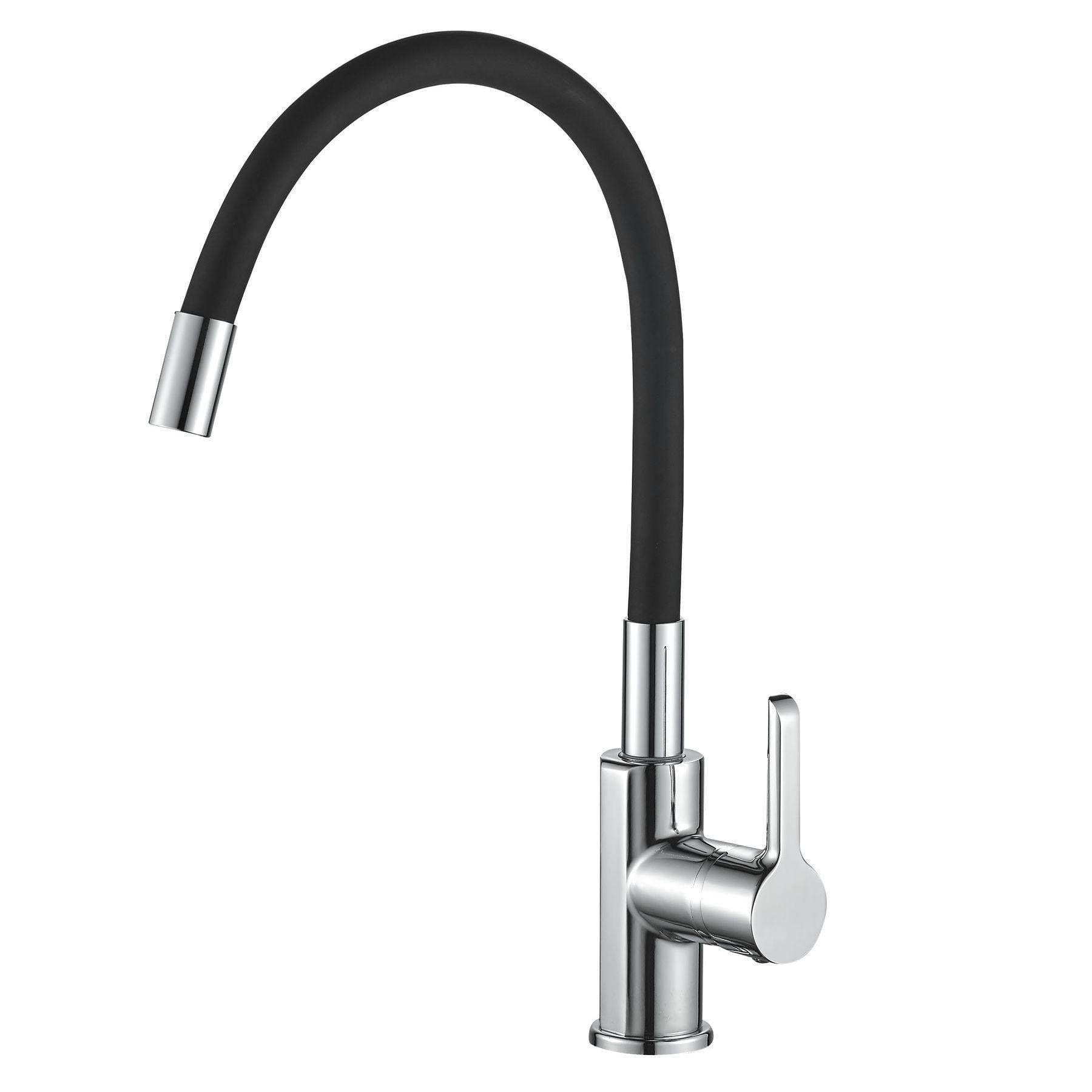 Кран на кухню DOMINO Хром/Черный (22592)