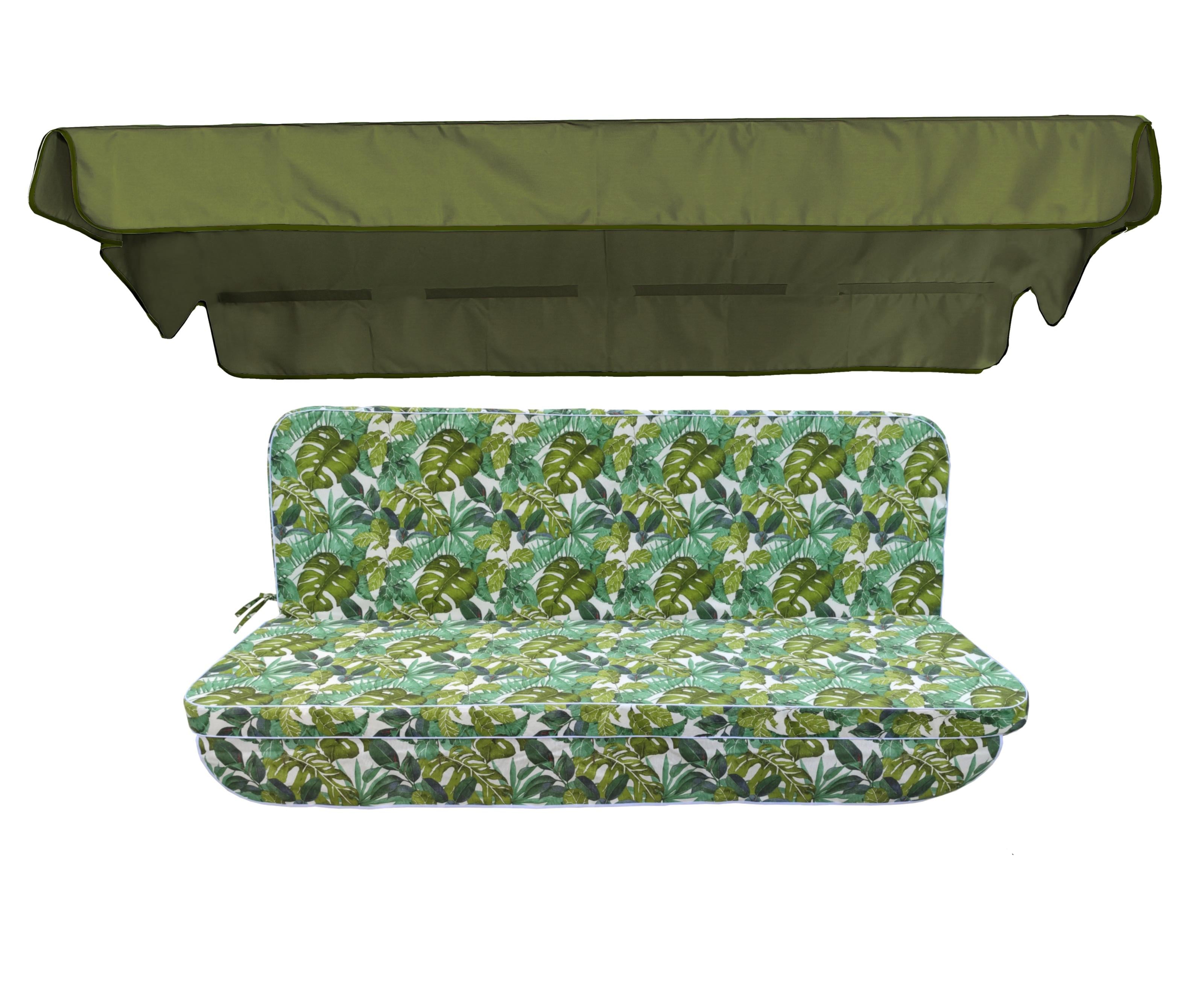 Комплект подушек для качели eGarden Ona Verde 170x110x6 тент 120х200 (5256)