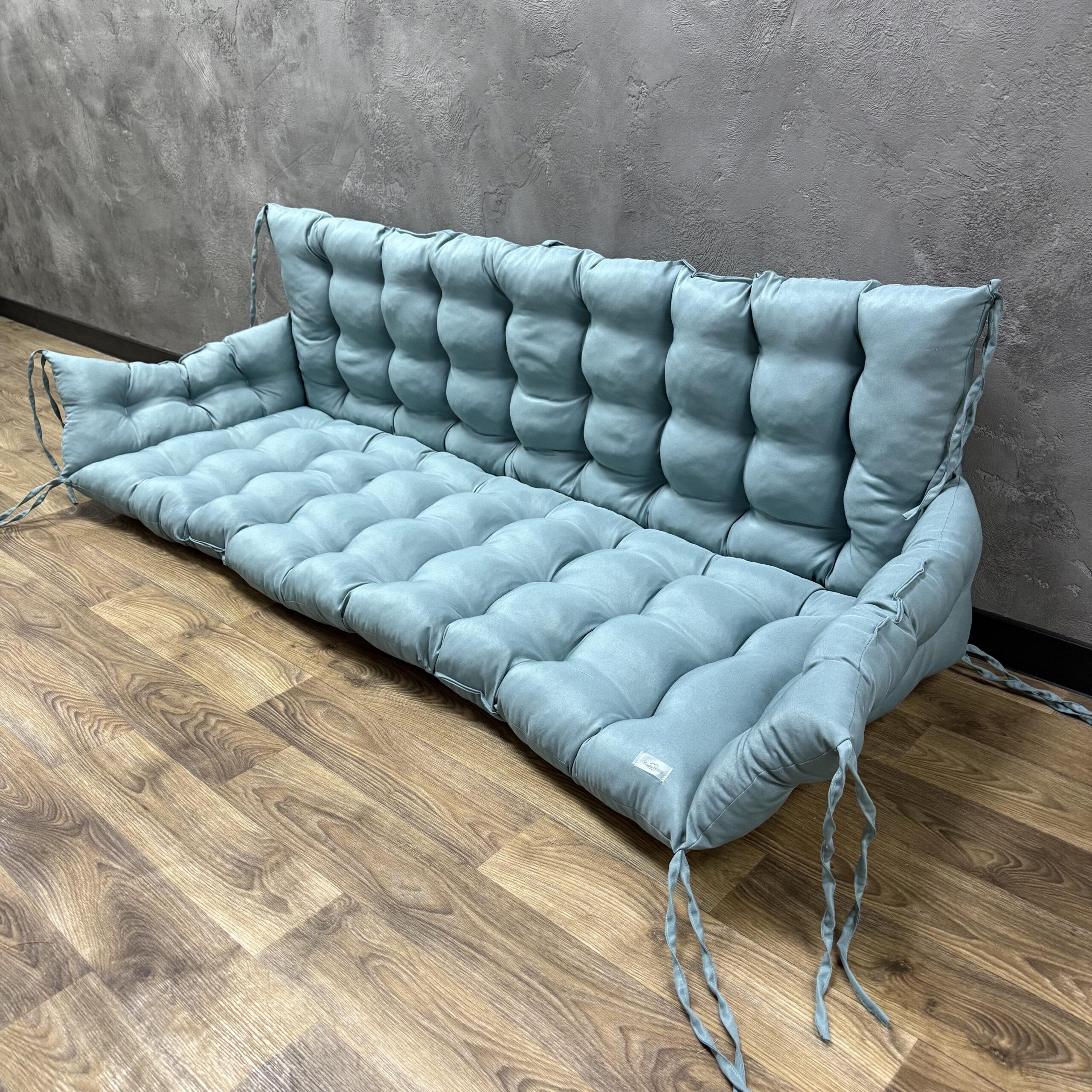 Подушка Сomfort Home с бортами на поддоны/качели/каркасы/садовая мебель габардин 100х50х50х20 см