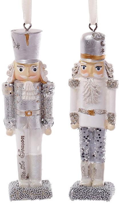 Набор подвесных фигурок Щелкунчик 2 шт. 3,2х2,2х10,8 см Набор подвесных фигурок Щелкунчик 2 шт. 3,2х2,2х10,8 см