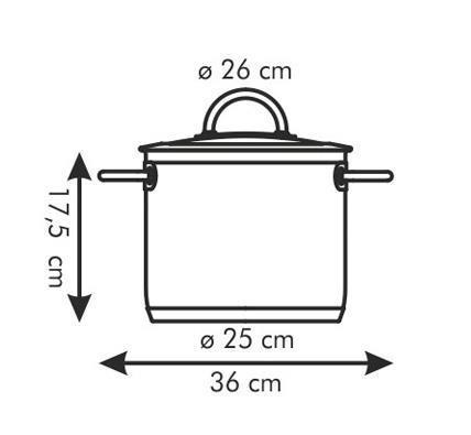 Каструля Tescoma Vision висока з кришкою 26 см 9 л (779026) - фото 2