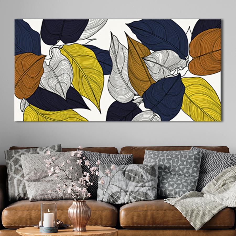 Картина для интерьера Листва 80x40 см (K0046_L)