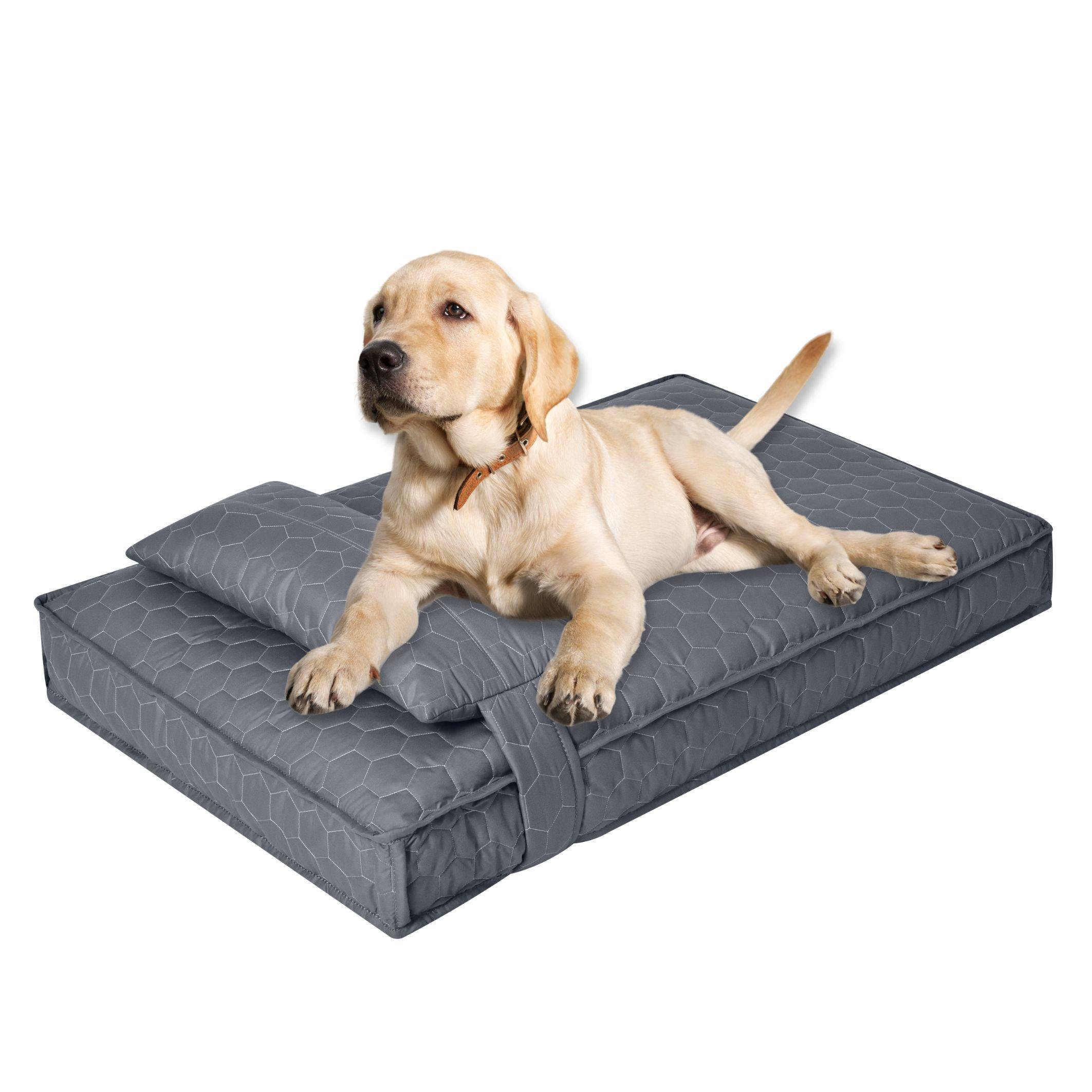 Леженка для домашних питомцев 70х110х12 см L Серый (26227) - фото 1 Леженка для домашних питомцев 70х110х12 см L Серый (26227) - фото 1
