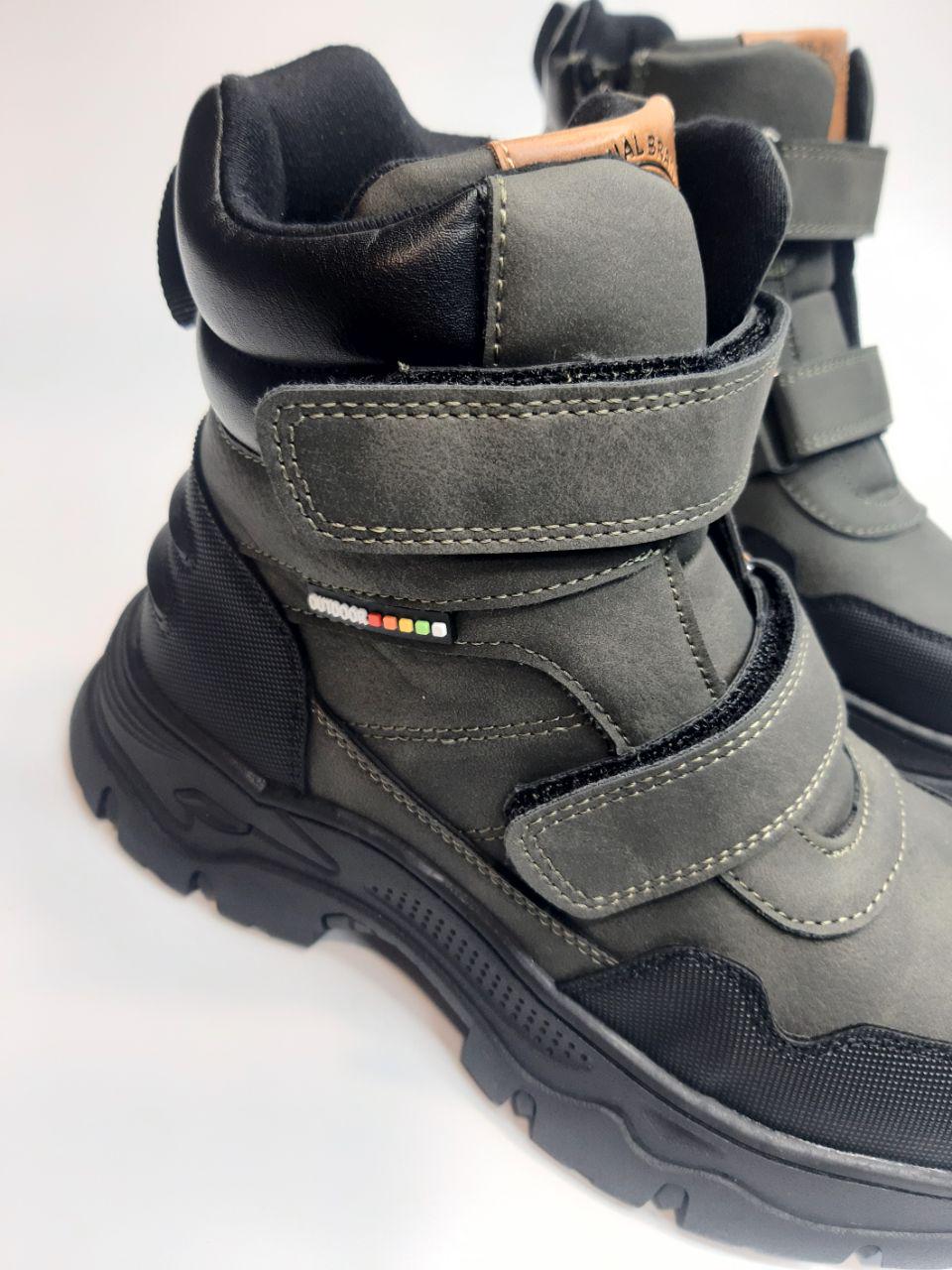 Ботинки для мальчика American Club р. 36 23,5 см Черный (158 khaki) - фото 4