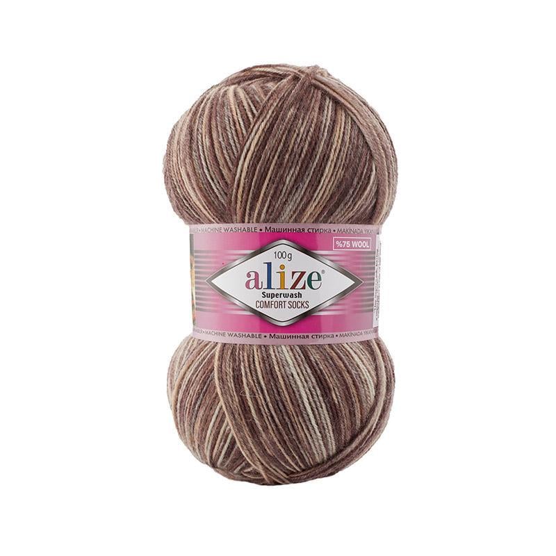 Пряжа Alize Superwash Comfort Socks Коричневий Пряжа Alize Superwash Comfort Socks Коричневий