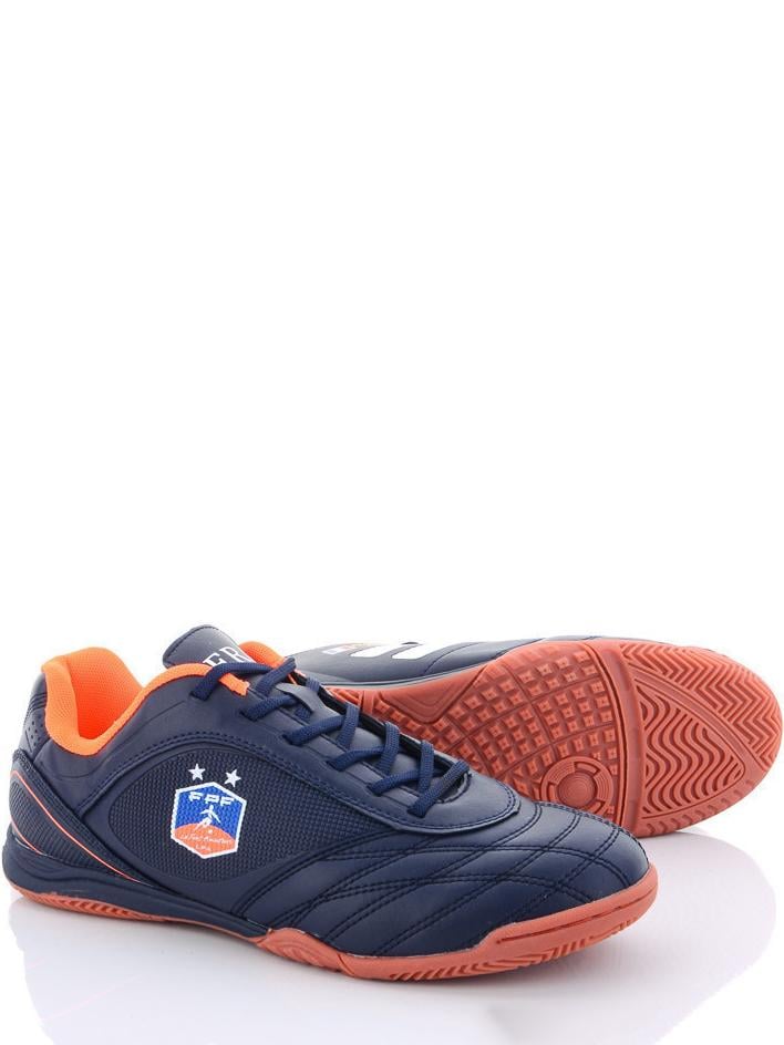 Футзалки Demax A1927-2Z на резиновой подошве р. 41 Сине-оранжевый (99691)