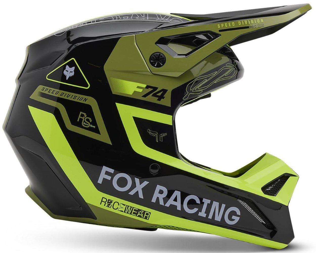 ᐉ Мотошолом Fox V1 HELMET RACE SPEC XS Pale Green (47918) • Краща