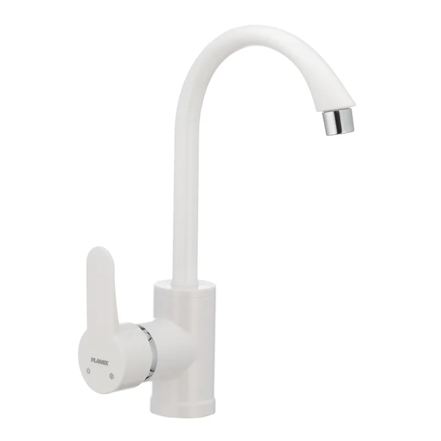 Смеситель для кухни PLAMIX Leon-011 White (PM0009)