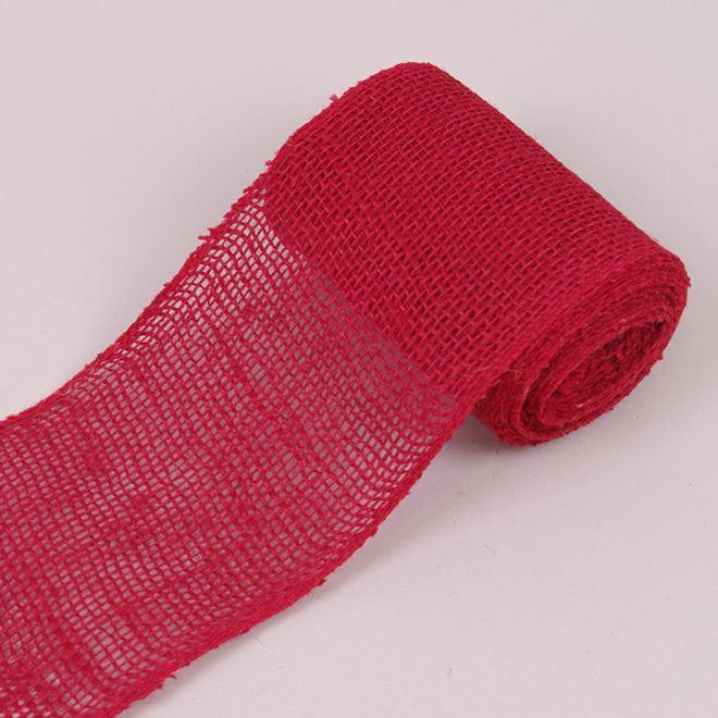 Лента Flora из мешковины 12,5х4,5 м Красный (44439)