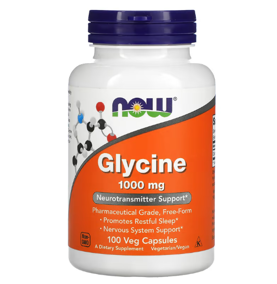 Глицин Now Foods Glycine 1000 мг Veg Capsules 100 капс. (22629714)