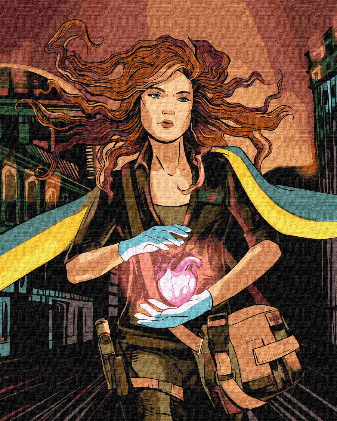 Картина по номерам Идейка Ангел жизни 40x50 см (KHO4935)