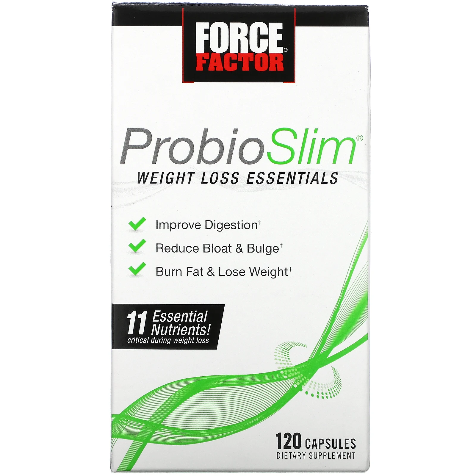 Жироспалювач Force Factor ProbioSlim основи для схуднення 120 капсул