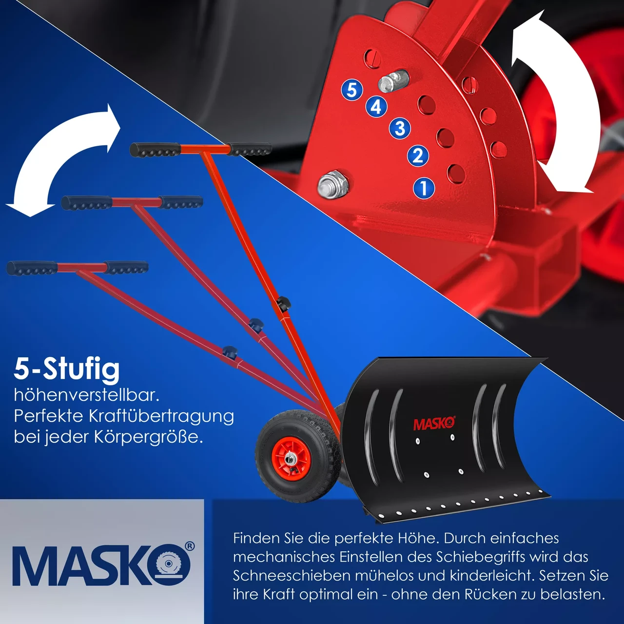 Лопата для снега KESSER 75x46x150 см 1,5 мм - фото 4 Лопата для снега KESSER 75x46x150 см 1,5 мм - фото 4