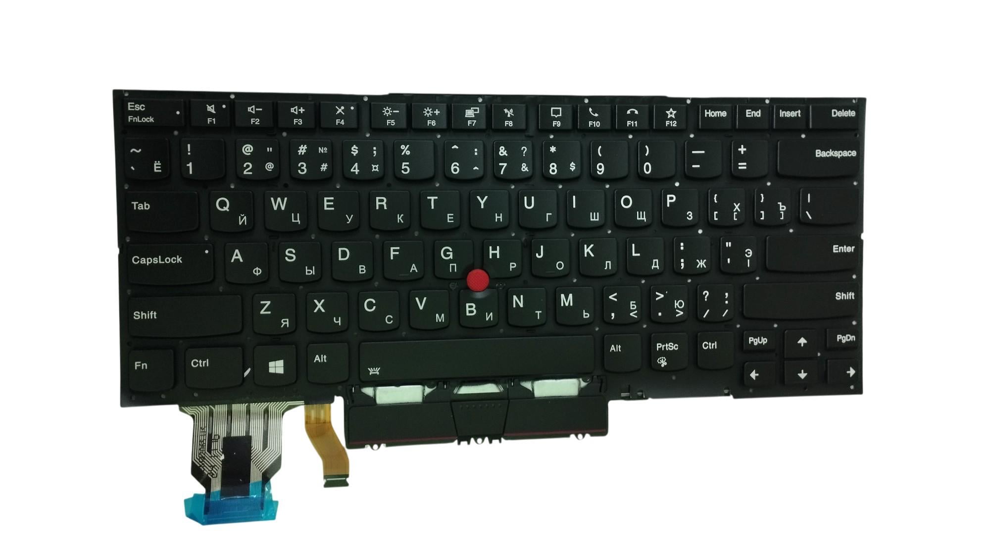Клавиатура Lenovo ThinkPad X1 Carbon 8th Gen с подсветкой Light с указателем Point Stick No Frame Black (114238)