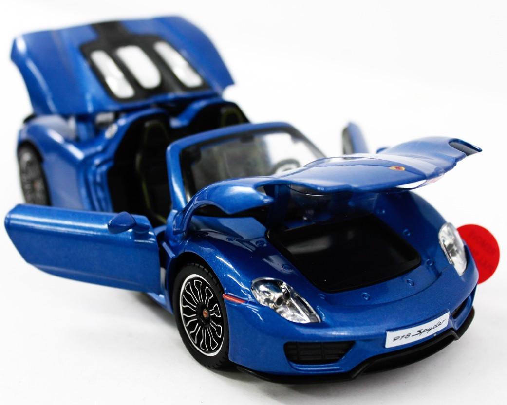 ᐉ Іграшкова машинка металева Porsche 918 Spyder 1:24 Синій