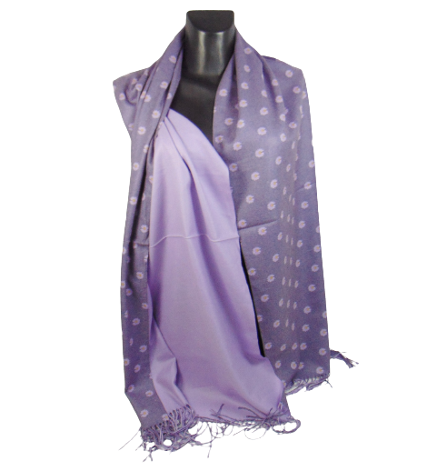 Палантин двухсторонний Cashmere 2-1 Сиреневый (1688049485)