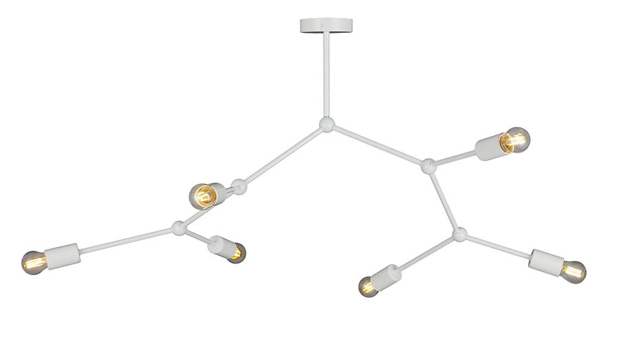 Люстра Levistella 761-L171-6 WH на 6 ламп Белый (14-16-LVS3674)