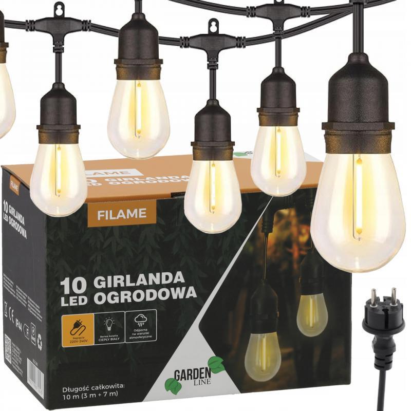 Гирлянда садовая GardenLine SOL1243 10 LED теплый белый для террасы и балкона 10 м - фото 3 Гирлянда садовая GardenLine SOL1243 10 LED теплый белый для террасы и балкона 10 м - фото 3