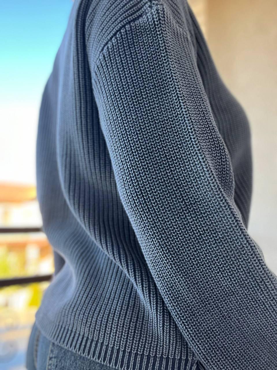 Светр жіночий A-N 875 варка в'язка OS Синій (3163) - фото 8 Светр жіночий A-N 875 варка в'язка OS Синій (3163) - фото 8