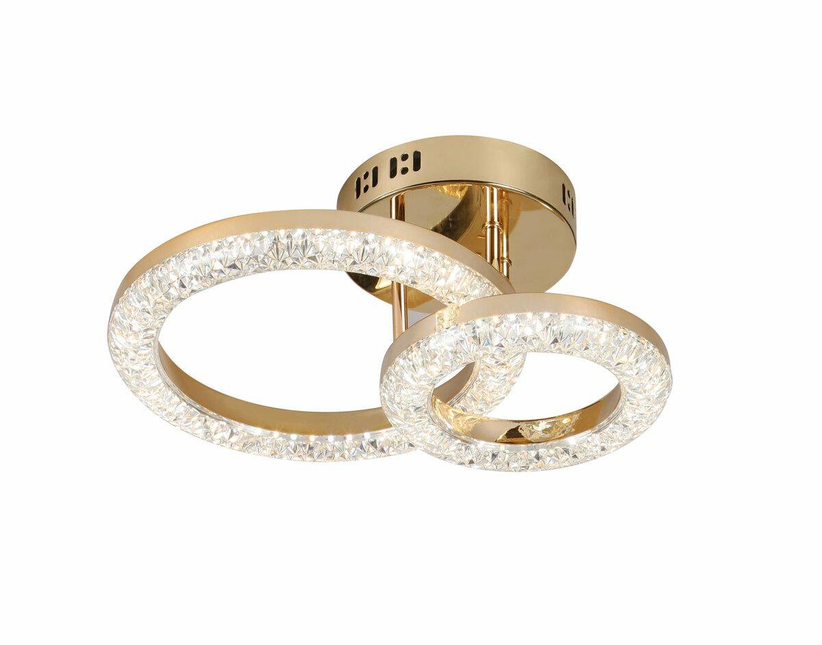 Люстра светодиодная акриловая 2723/1/1 GD 21Wх2 (43800) Люстра светодиодная акриловая 2723/1/1 GD 21Wх2 (43800)