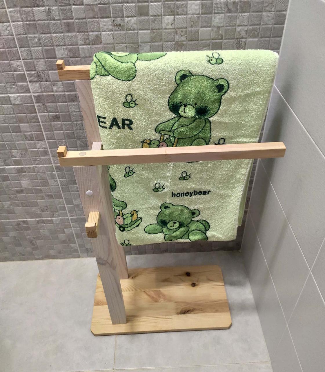 Стійка для рушників на підлогу дерев'яна (2084021904) - фото 6