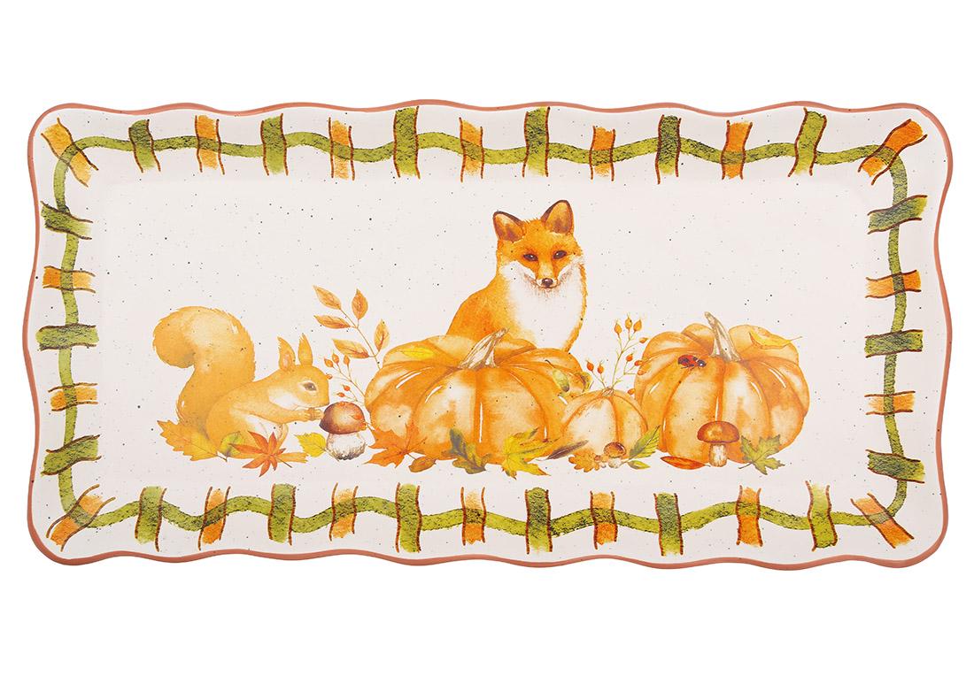Набір блюд керамічних Лисиця на галявині 40,5x20x3 см 2 шт. (733-759)