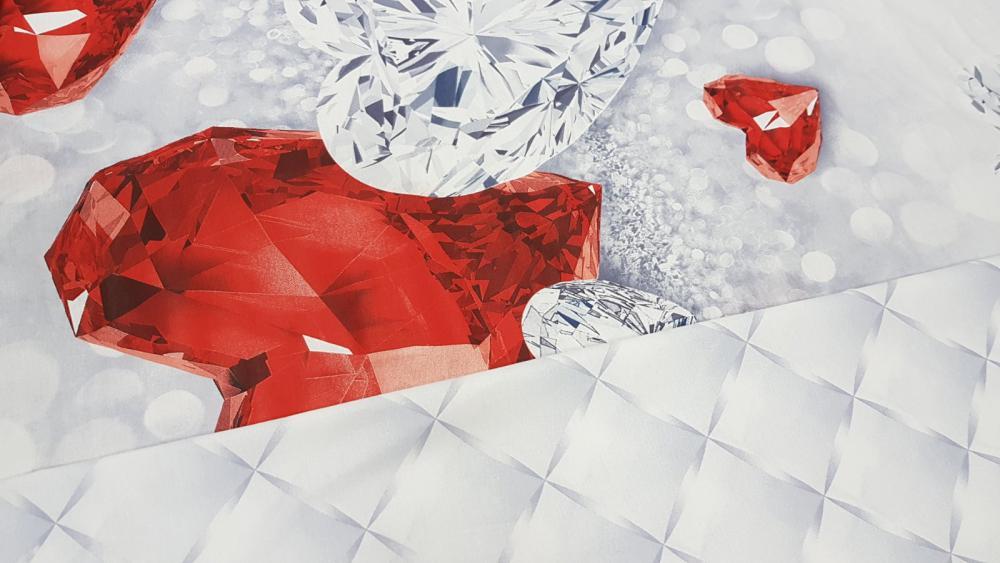 Комплект постельного белья Комфорт текстиль Перкаль Драгоценность с простынью на резинке 145x215 см 2x70x70 см (КТ_pvu_2642_38_70x70) - фото 2