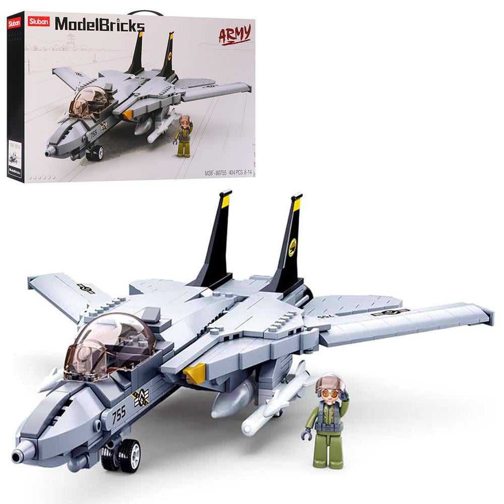 Конструктор детский M38-B0755 Военный самолет 404 детали