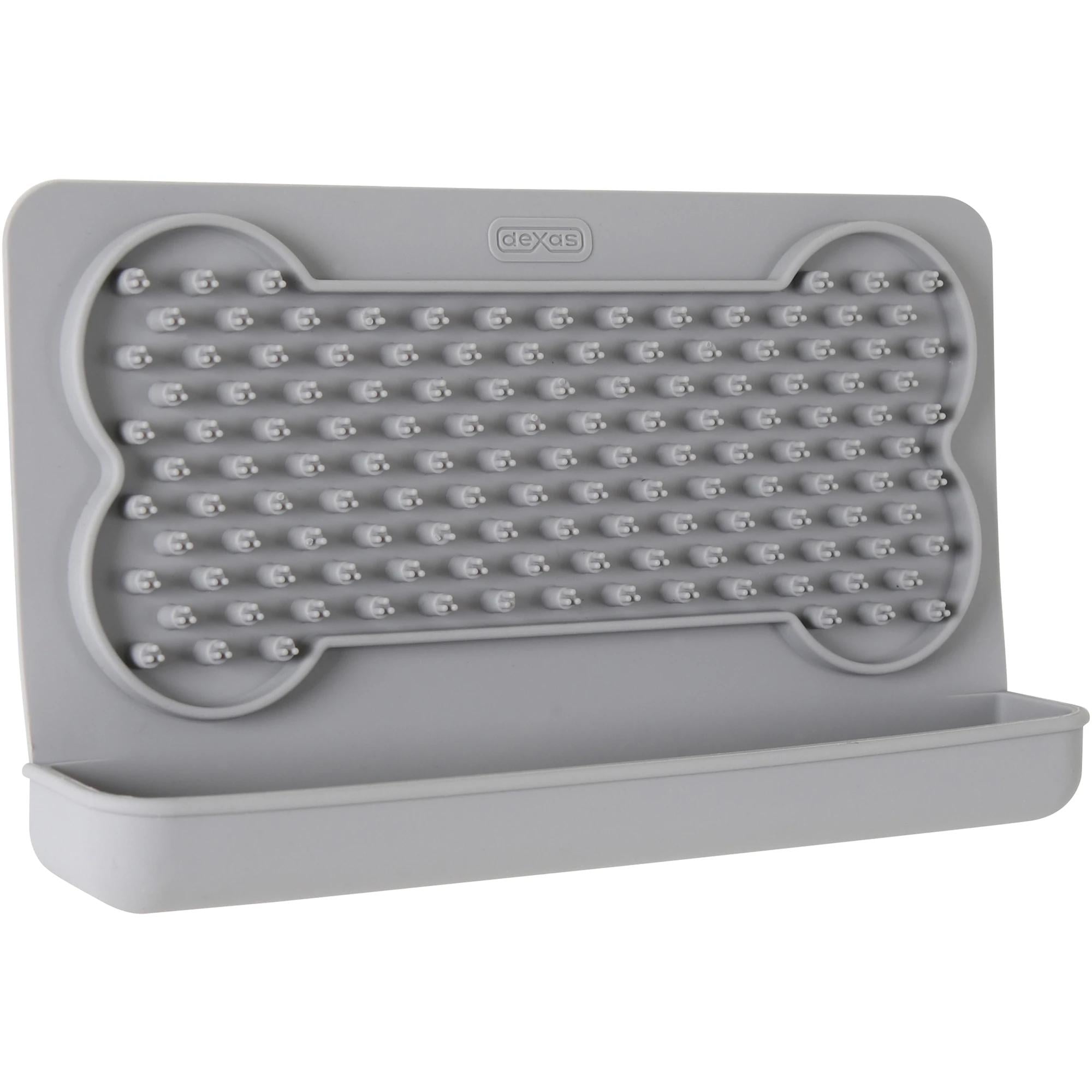 Коврик для слизывания лакомств Dexas Snack & Distract Horizontal для собак Свето-серый (PW850429)